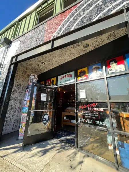 1-2-3-4 Go! Records Oakland storefront