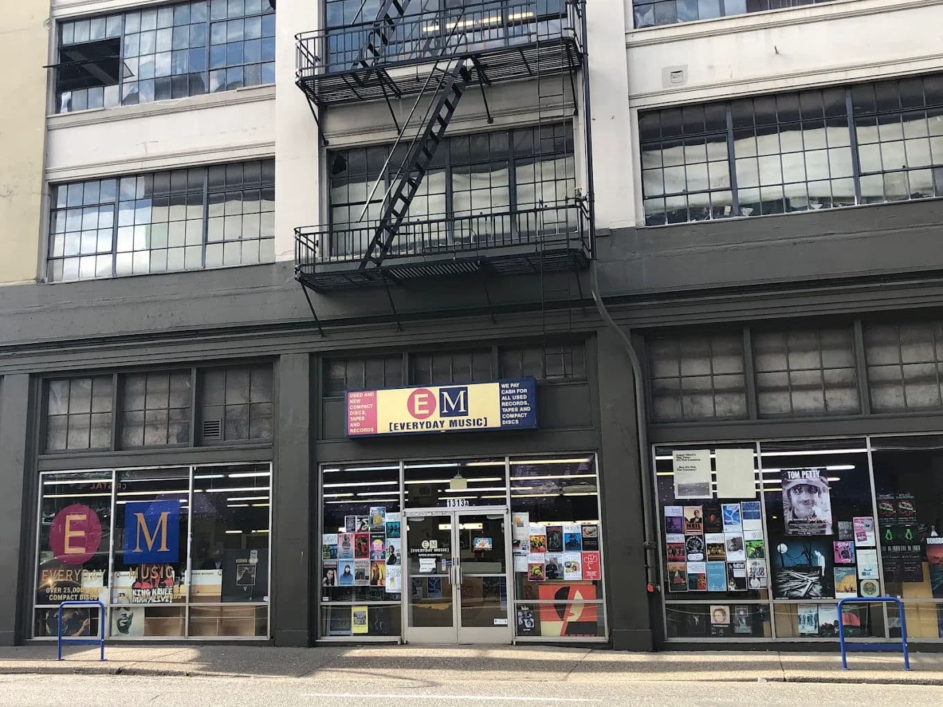Exterior of Everyday Music in downtown Portland, Oregon.