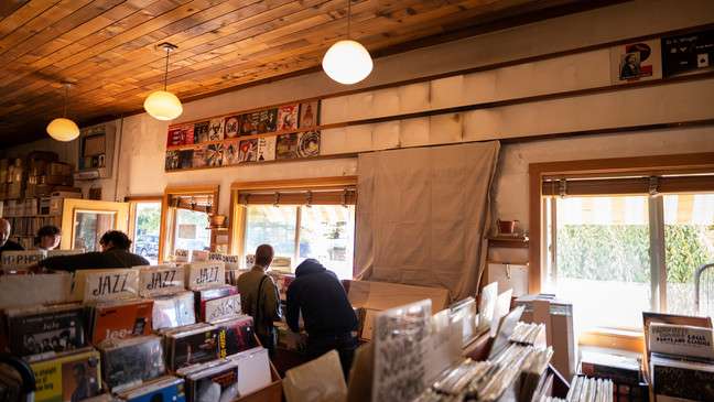 Inside Mississippi Records in Portland, Oregon.