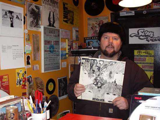 Exterior of Som Records on 14th Street in Washington DC.